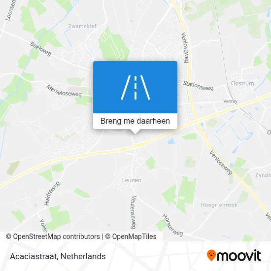 Acaciastraat kaart