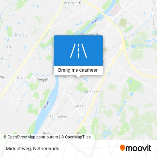 Middeltweg kaart