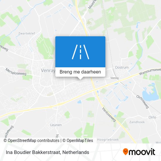 Ina Boudier Bakkerstraat kaart