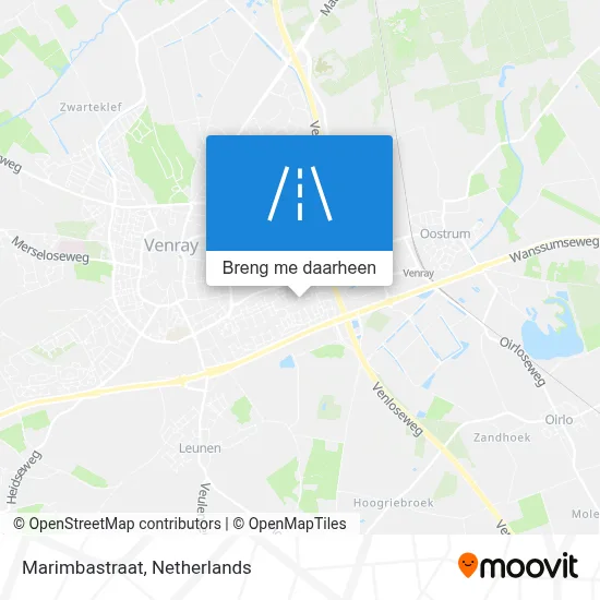 Marimbastraat kaart