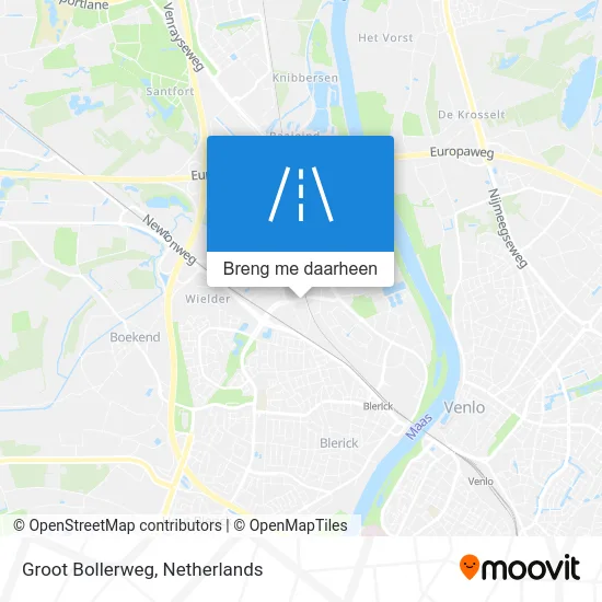 Groot Bollerweg kaart