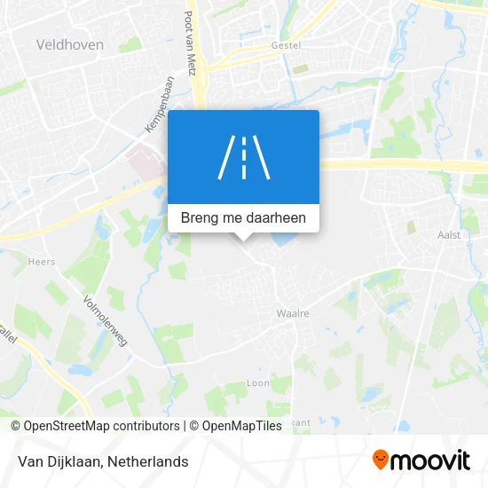 Van Dijklaan kaart