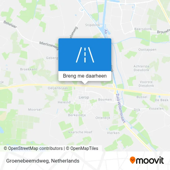 Groenebeemdweg kaart