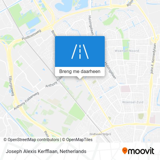 Joseph Alexis Kerfflaan kaart