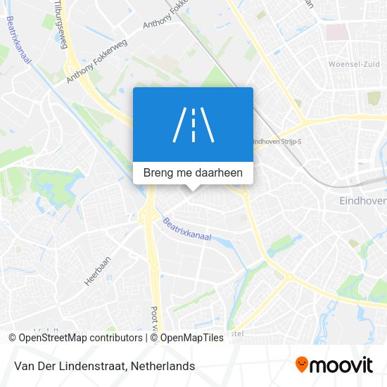 Van Der Lindenstraat kaart