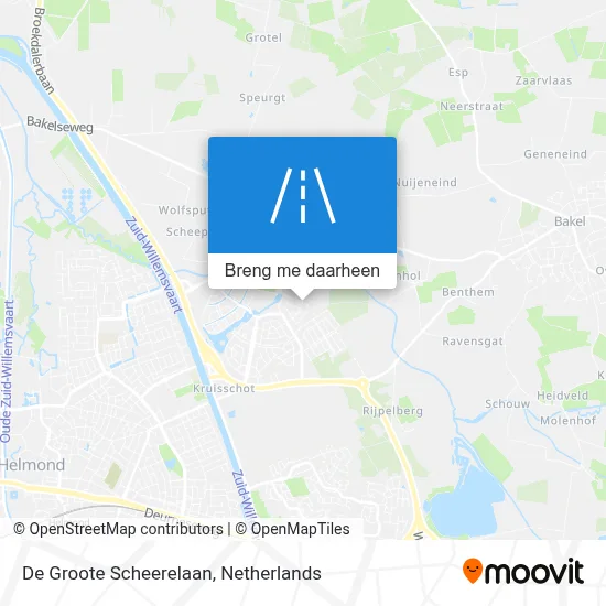 De Groote Scheerelaan kaart
