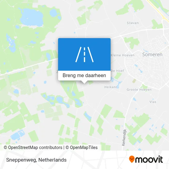 Sneppenweg kaart