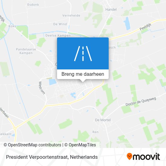 President Verpoortenstraat kaart