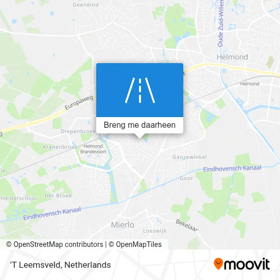 'T Leemsveld kaart