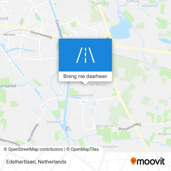 Edelhertlaan kaart