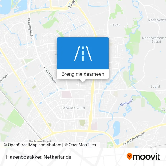 Hasenbosakker kaart