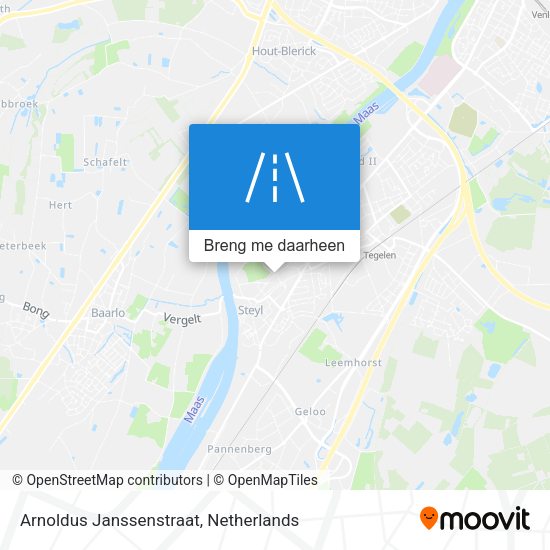 Arnoldus Janssenstraat kaart