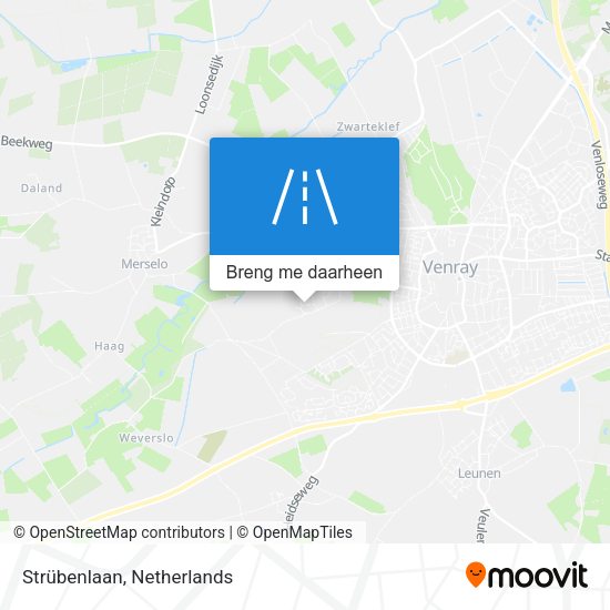 Strübenlaan kaart
