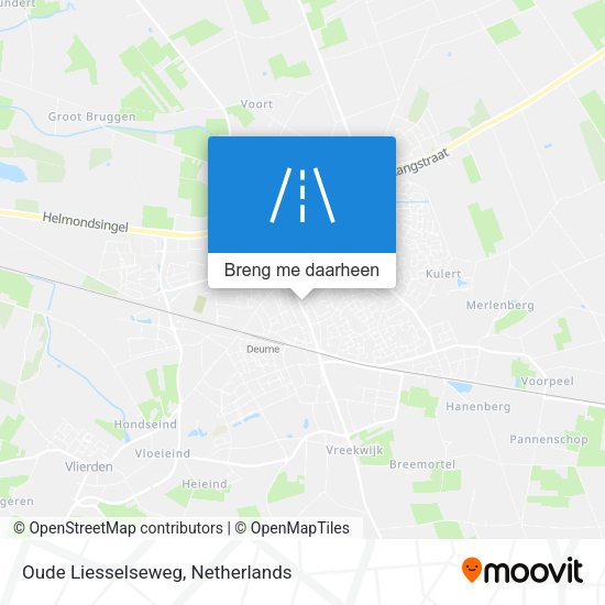 Oude Liesselseweg kaart