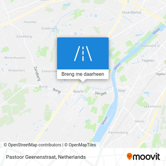 Pastoor Geenenstraat kaart