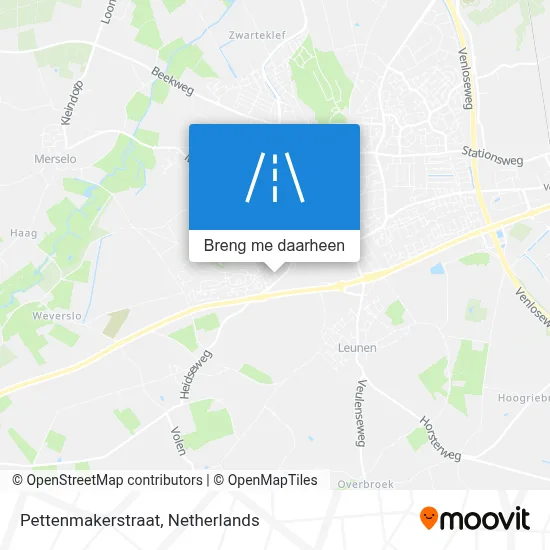 Pettenmakerstraat kaart