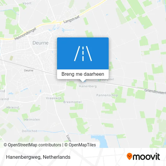 Hanenbergweg kaart
