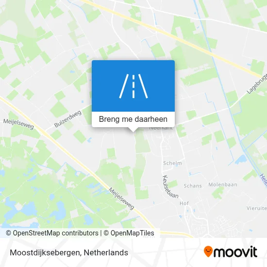 Moostdijksebergen kaart