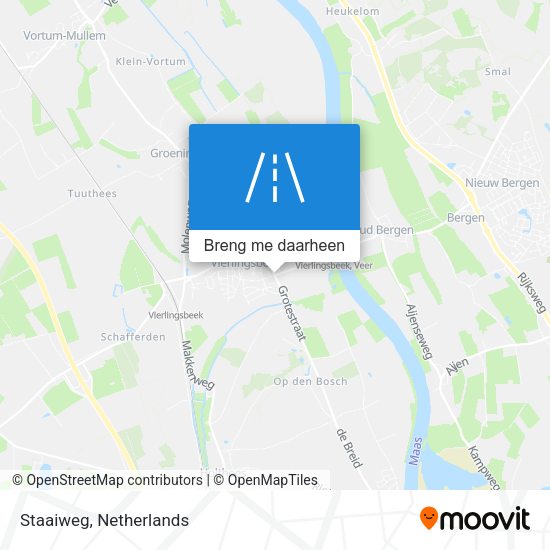 Staaiweg kaart