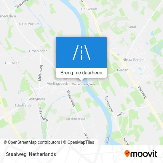 Staaiweg kaart