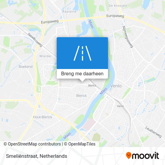 Smeliënstraat kaart
