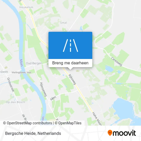 Bergsche Heide kaart