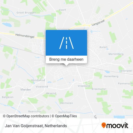 Jan Van Goijenstraat kaart