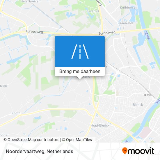 Noordervaartweg kaart