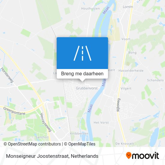 Monseigneur Joostenstraat kaart
