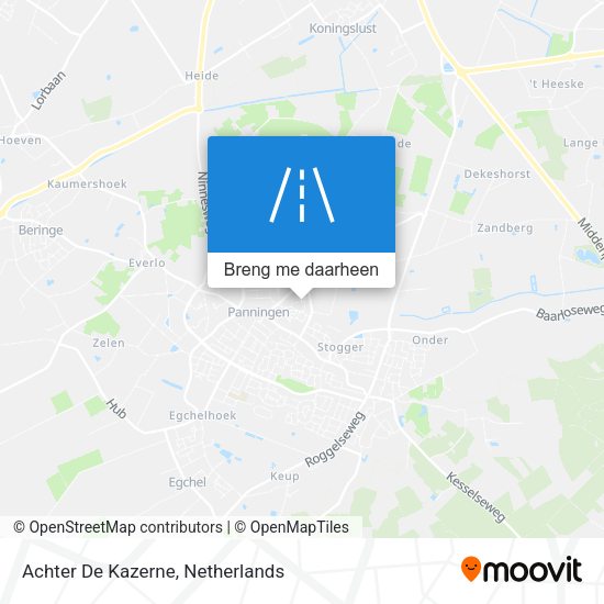 Achter De Kazerne kaart