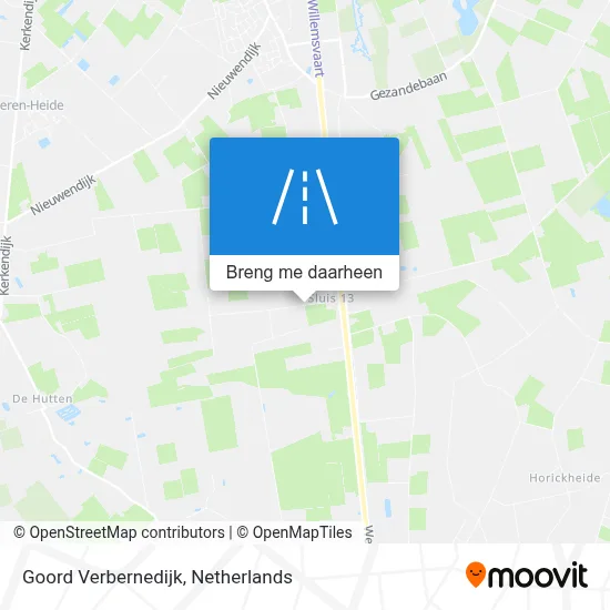 Goord Verbernedijk kaart