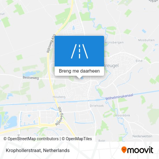Krophollerstraat kaart