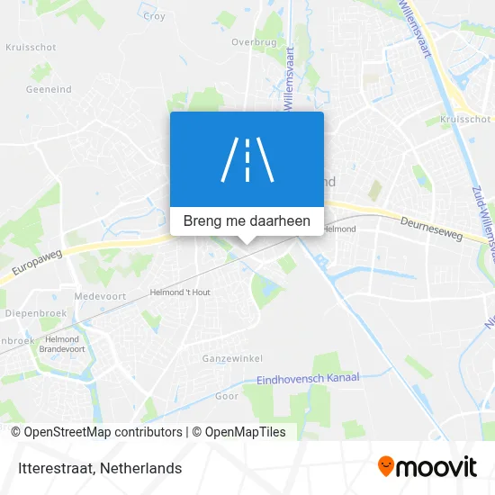 Itterestraat kaart