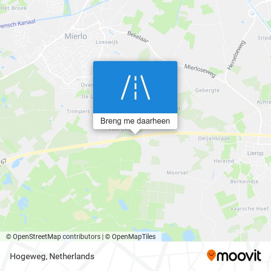 Hogeweg kaart