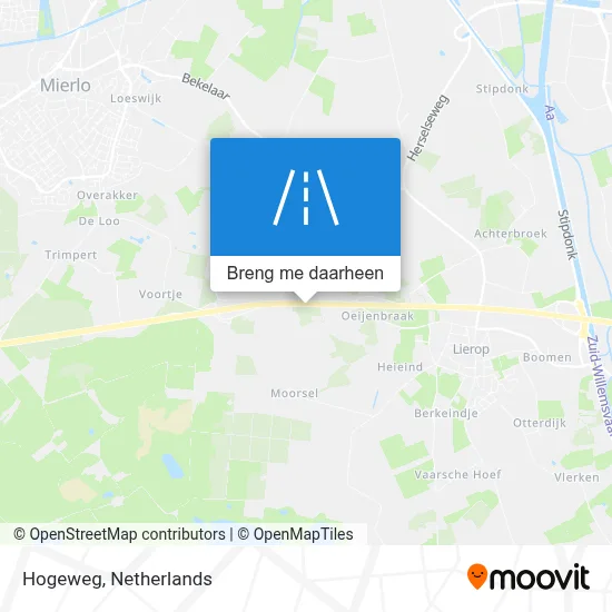 Hogeweg kaart