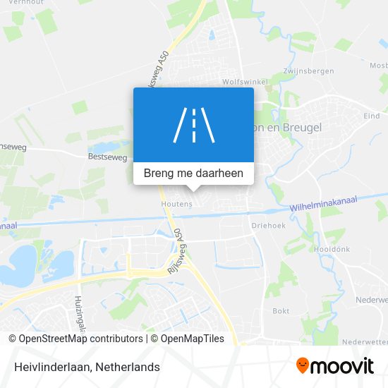 Heivlinderlaan kaart