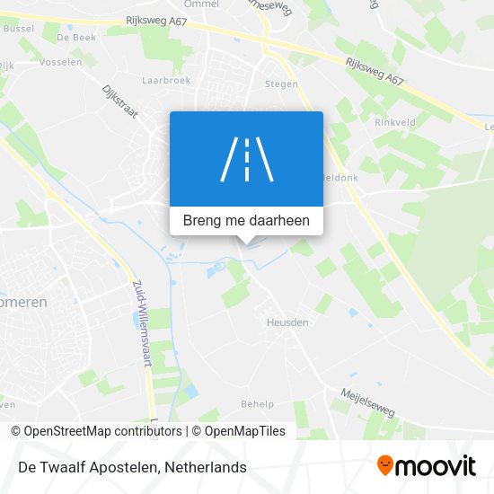 De Twaalf Apostelen kaart