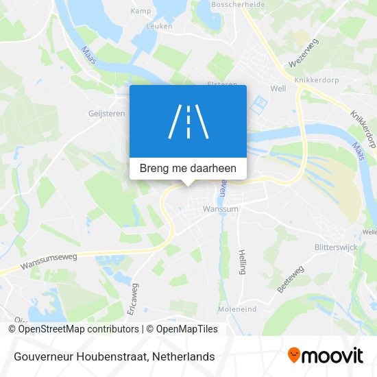 Gouverneur Houbenstraat kaart