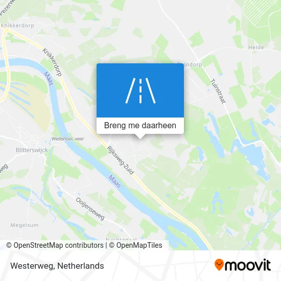 Westerweg kaart
