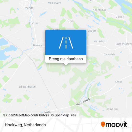 Hoekweg kaart