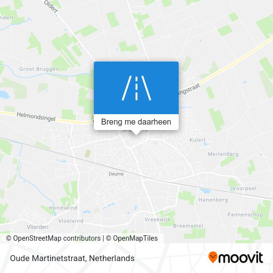 Oude Martinetstraat kaart