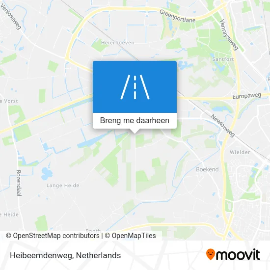 Heibeemdenweg kaart