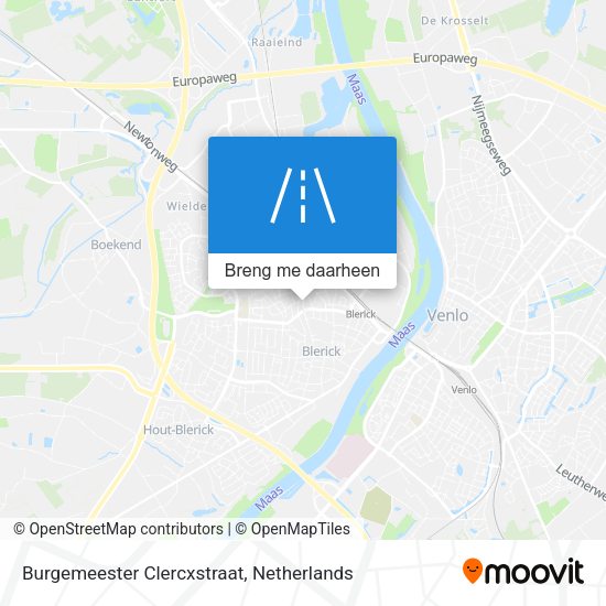Burgemeester Clercxstraat kaart