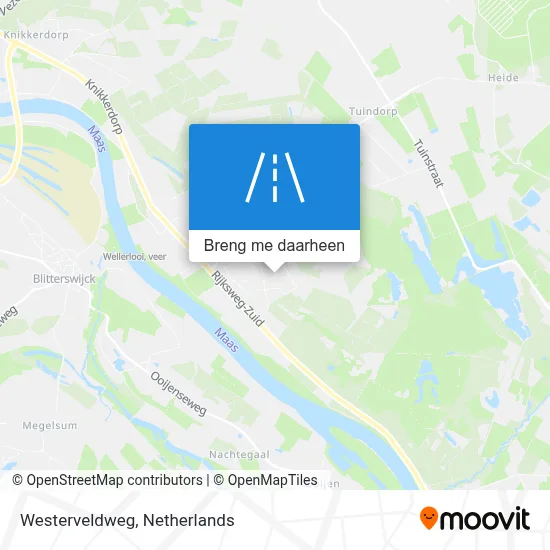 Westerveldweg kaart