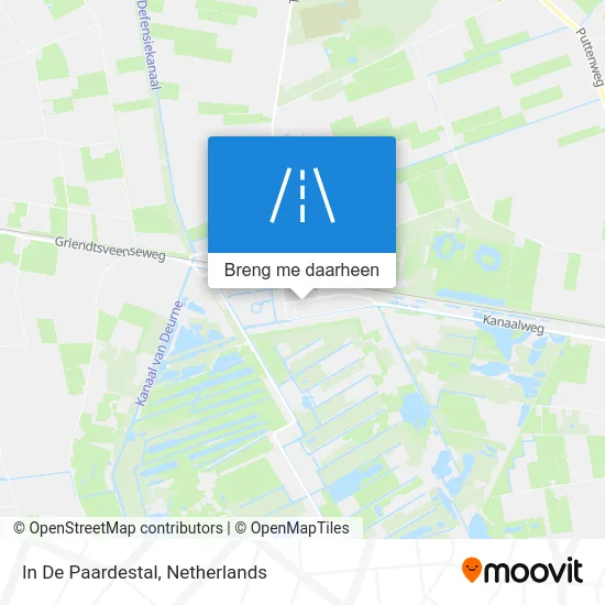 In De Paardestal kaart