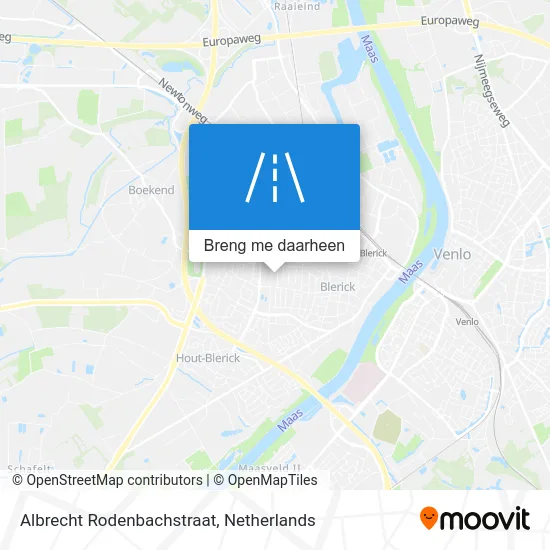 Albrecht Rodenbachstraat kaart