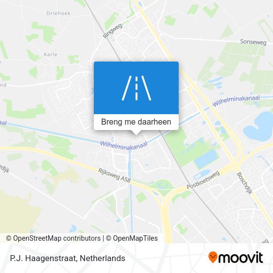 P.J. Haagenstraat kaart