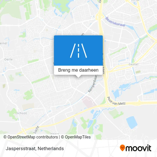 Jaspersstraat kaart