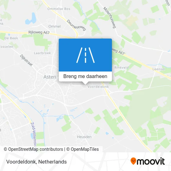 Voordeldonk kaart