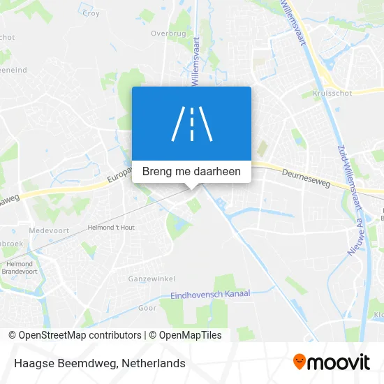 Haagse Beemdweg kaart